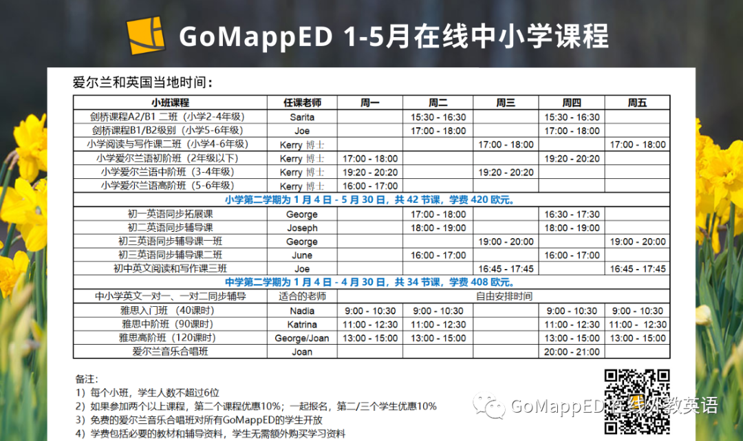 爱尔兰初中英语课需要学习哪些作品？