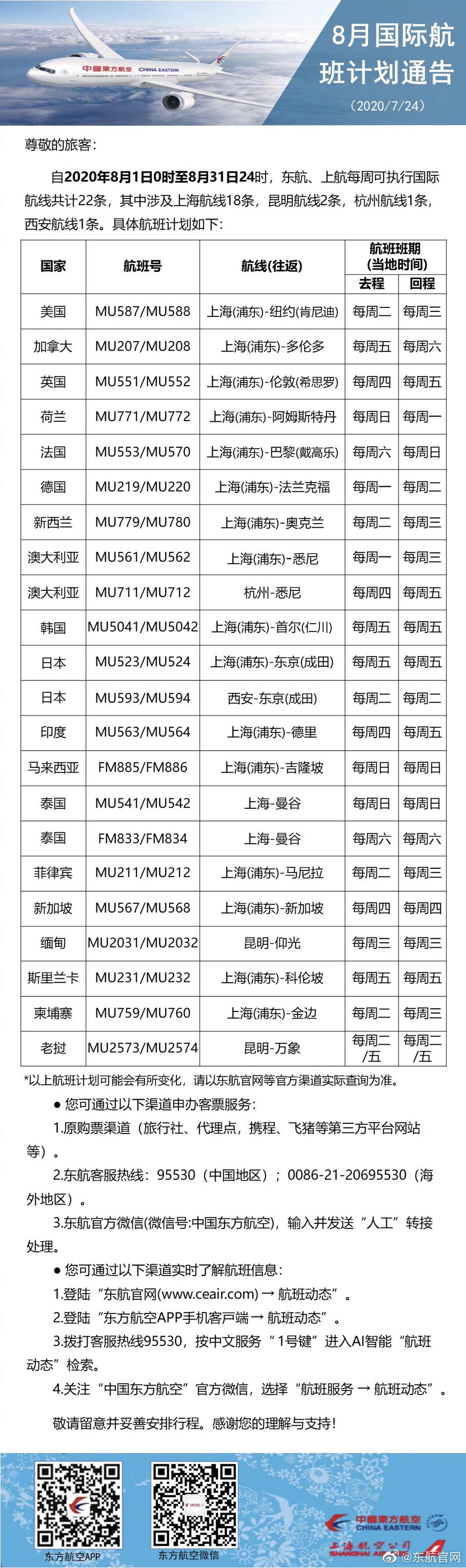 国内外航司8月国际航班计划出炉，爱尔兰回国暂时无需遵守“5天核酸检测”规定