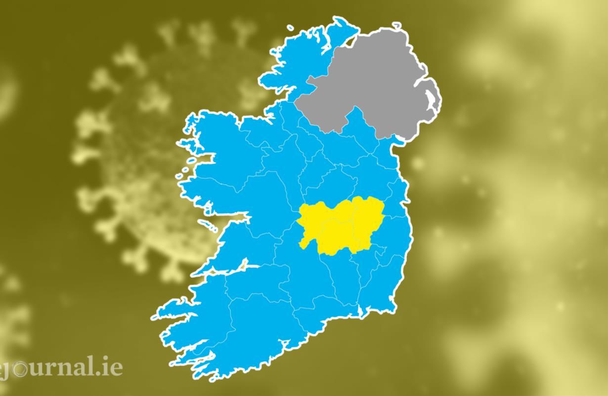 爱尔兰今天新增98例确诊，Kildare，Offaly和Laois从午夜开始实施限制措施