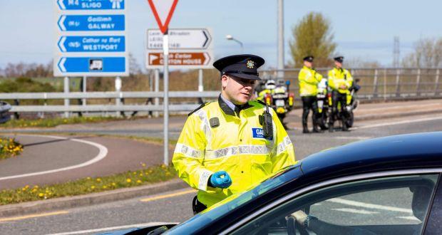 GardaÃ­ conduct a traffic checkpoint on the outskirts of Dublin last week. Photograph: Paul Faith/AFP via Getty Images