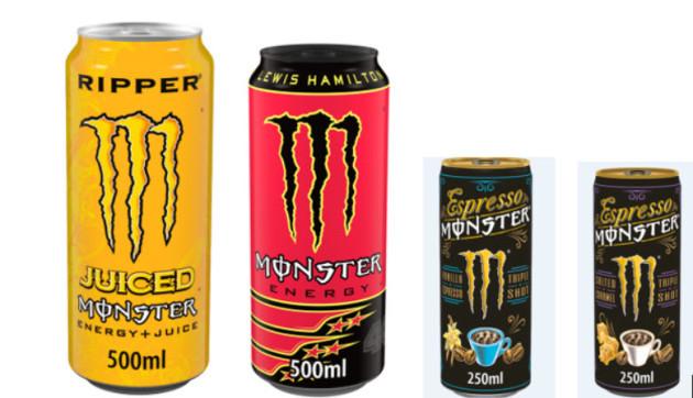 爱尔兰超市销售的四款怪兽能量饮料因丙二醇含量过高而被召回