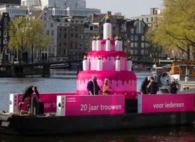 阿姆斯特丹庆祝同性婚姻合法化20周年