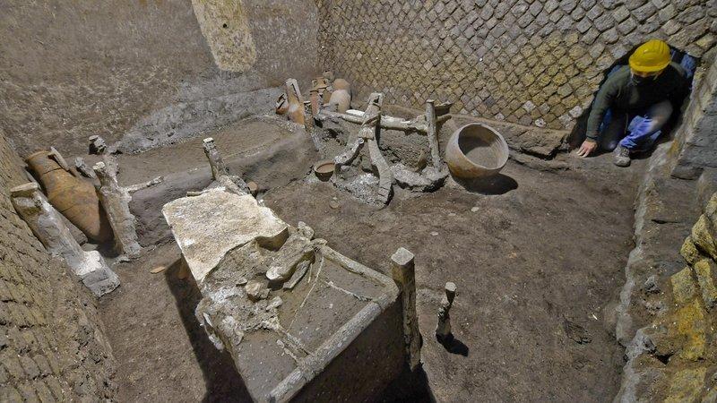 在罗马的庞贝古城中发现了一处“罕见”的奴隶房