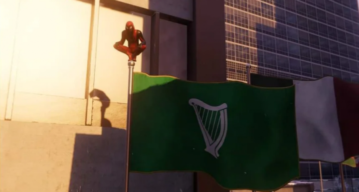 新的蜘蛛侠游戏显示联合国大楼上悬挂着联合爱尔兰国旗