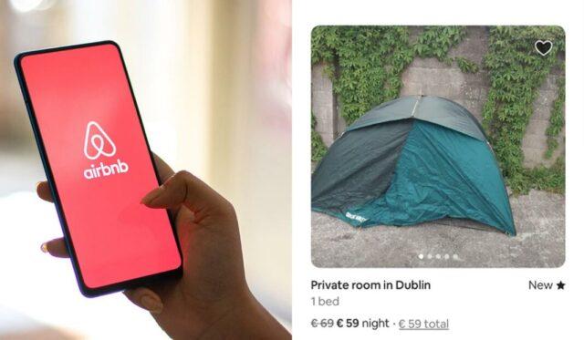 都柏林一奇葩房东在Airbnb发布了一个帐篷，每晚收费59欧元引众怒