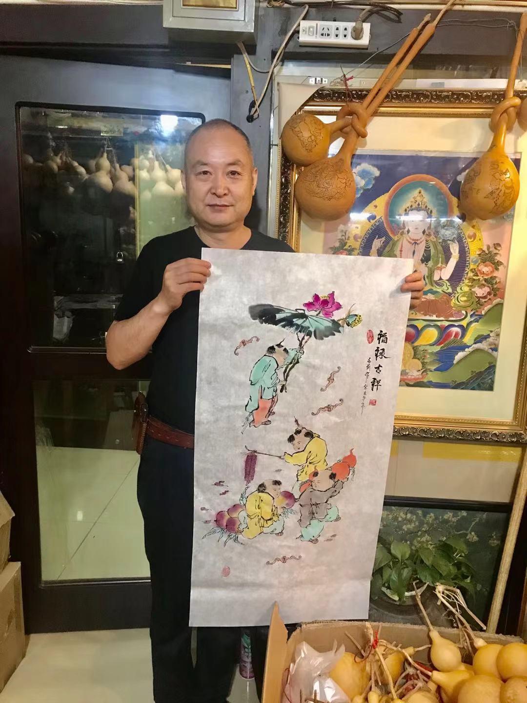 “葫芦王”的500罗汉图，记欧洲中国文化艺术研究会艺术家江永前