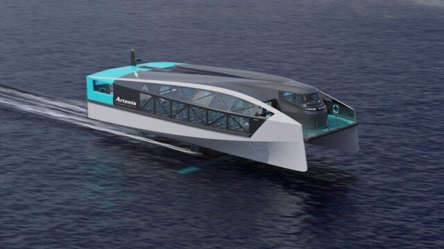 北爱尔兰公布了可以在海面上“飞行”的100%电动渡轮的设计方案