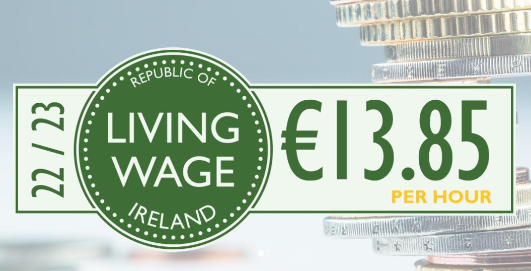 爱尔兰生活成本危机将最低生活工资推至每小时13.85欧元