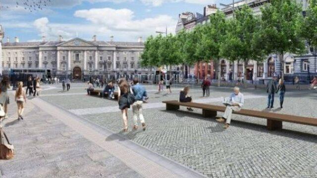 都柏林圣三一学院大门前的步行街设计招标将在下个月进行