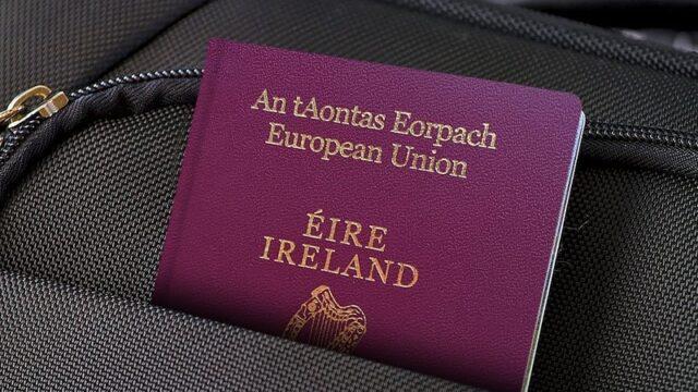 今年迄今为止，爱尔兰护照的签发量达到了创纪录的100万本