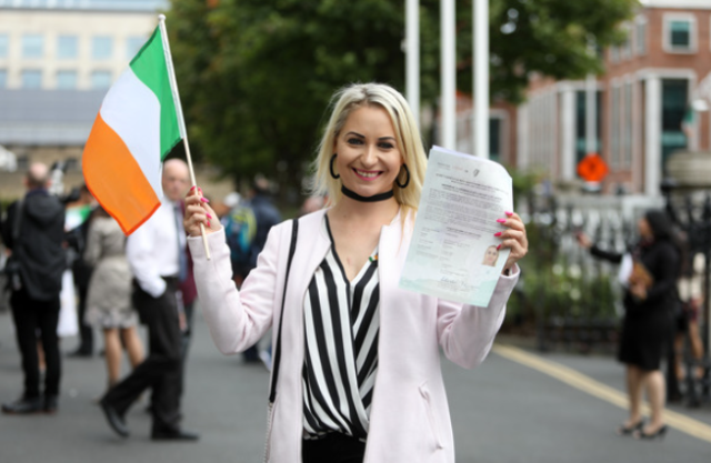 今明两天，来自130多个国家的3,500人将被授予爱尔兰公民身份