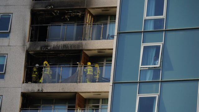 都柏林Blanchardstown火灾后，多套公寓受损