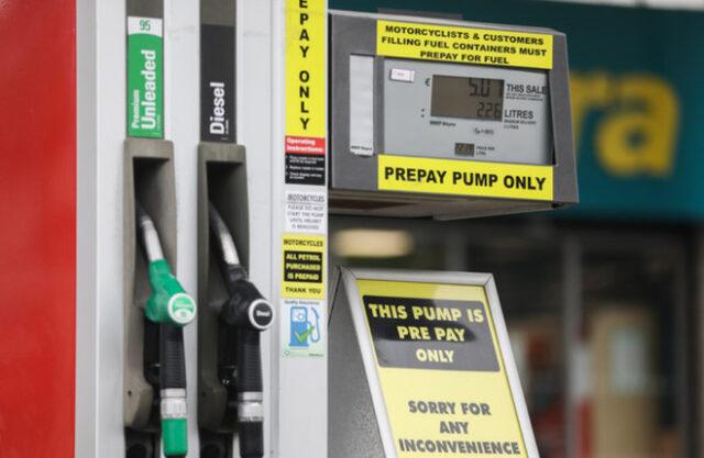 明天起，爱尔兰的汽油每升上涨6欧分，柴油上涨5欧分