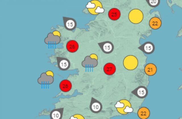 持续高温和雷暴：炎热天气继续影响爱尔兰