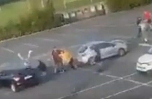 爱尔兰高威市大型斗殴事件：1男1女遭汽车碾压送医