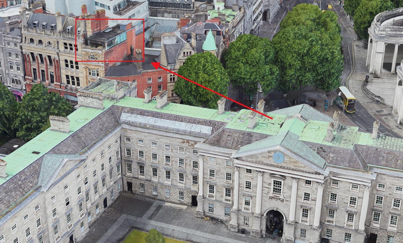 留学生2年前买下都柏林圣三一学院对面的顶层公寓，毕业后出售