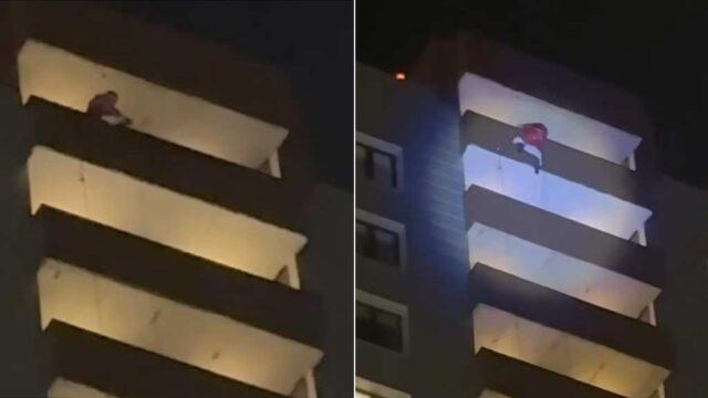 圣诞惊魂：一名装扮成圣诞老人的男子从24楼坠落身亡