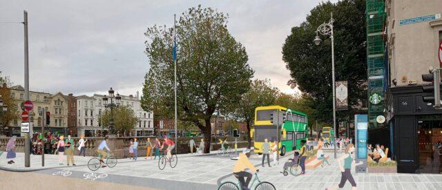 都柏林码头的“公交门”将于8月实施，限制私家车通行