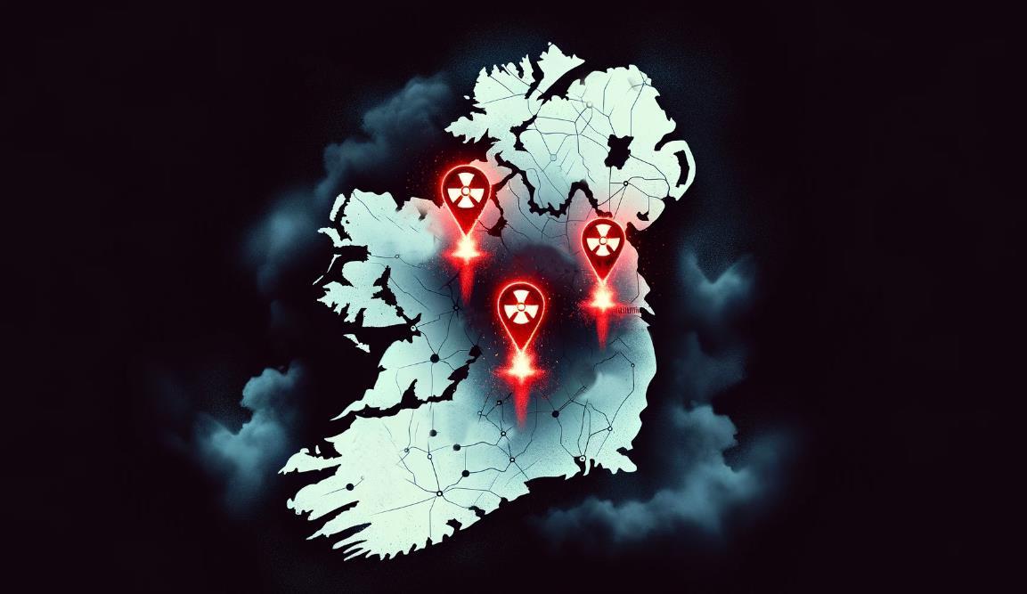 三战担忧再度升温：爱尔兰核爆地图显示潜在破坏范围