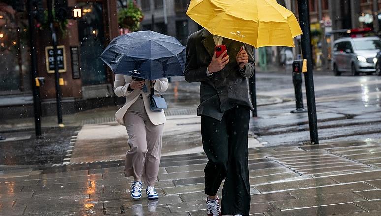 强降雨来袭：爱尔兰气象局对6个郡发布黄色雷暴预警