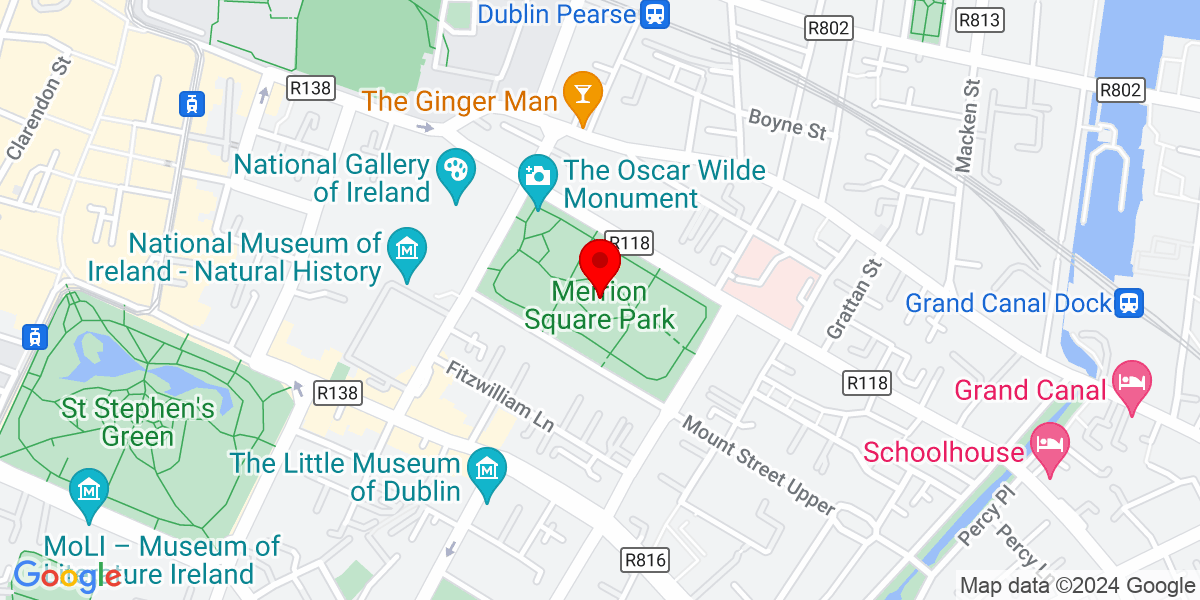 爱尔兰都柏林梅林广场东区梅林广场公园谷歌地图