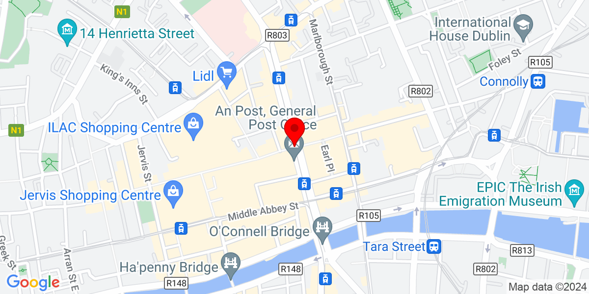 爱尔兰都柏林 谷歌地图