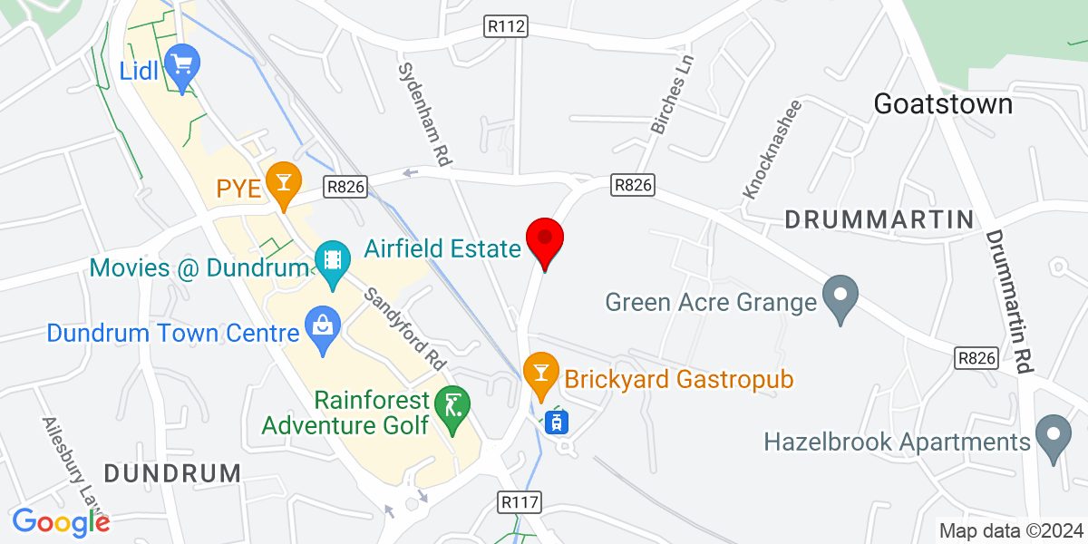 爱尔兰都柏林 14 区邓德拉姆 Overend Avenue Airfield Estate 谷歌地图