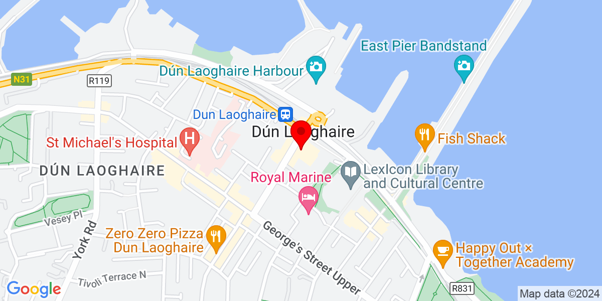 爱尔兰都柏林邓莱里 Marine Road 亭台剧院 Google 地图