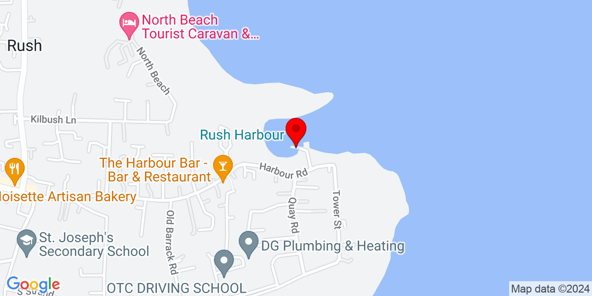 爱尔兰都柏林郡拉什 (Rush) 拉什港 (Rush Harbour) 谷歌地图