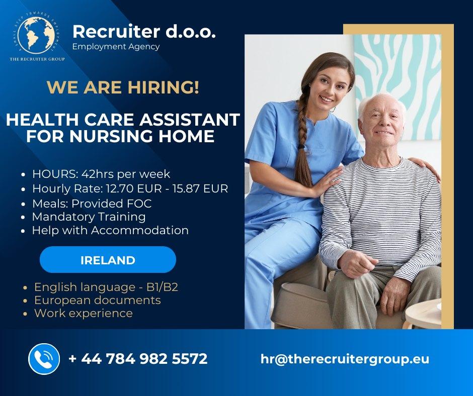 oin our team! 
**We are looking for Healthcare Assistants** to work in nursing h...