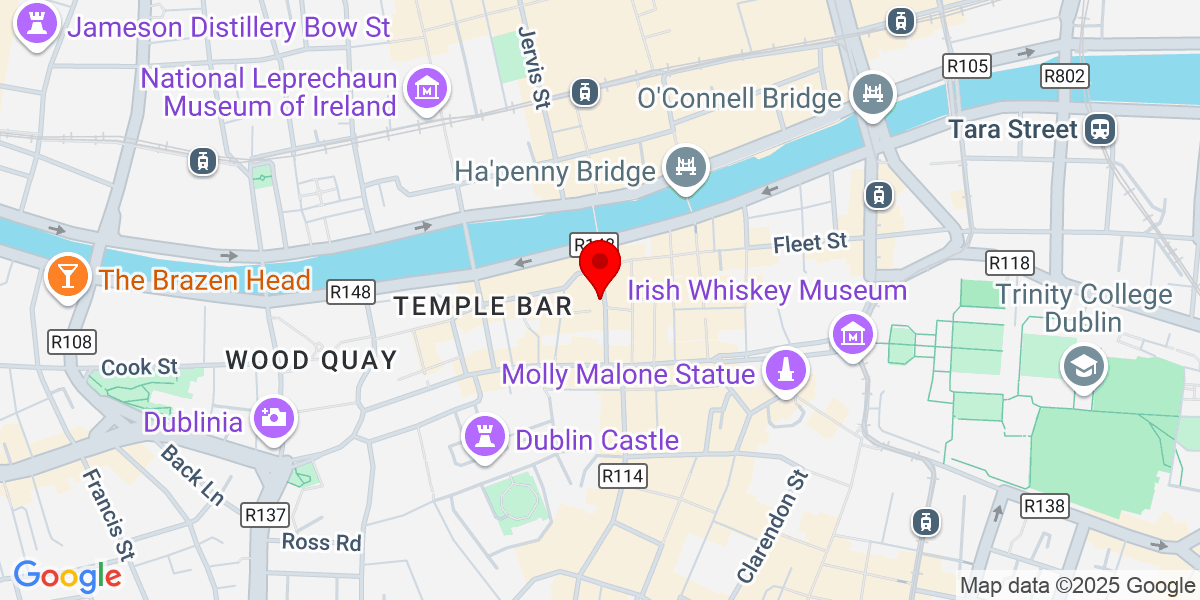 谷歌地图 The Ark, 都柏林, Eustace Street, Temple Bar, Dublin 2, Ireland