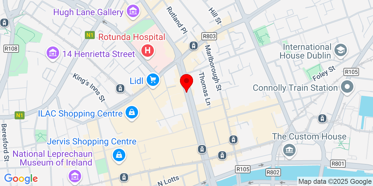 Google O'Connell Street Upper，都柏林，爱尔兰