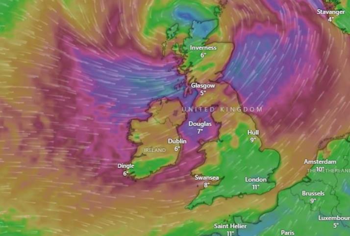 这场风暴不一般！爱尔兰4个郡发布红色大风预警