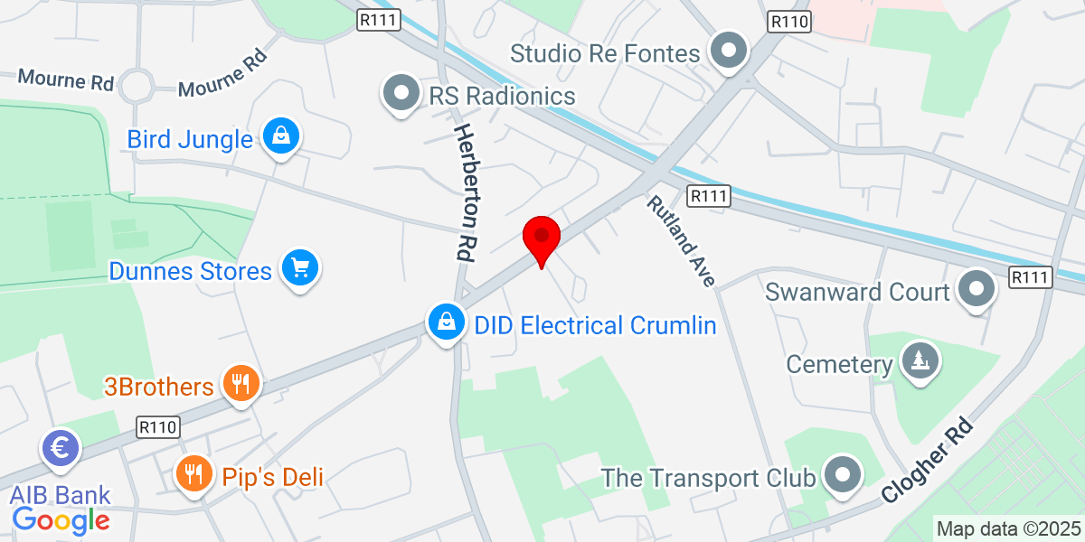 Google Map of Crumlin Road 65号，圣詹姆斯，都柏林12号，爱尔兰