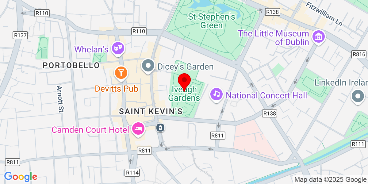 Google Iveagh Gardens，Saint Stephen's Green，Park，Dublin 2，爱尔兰2号