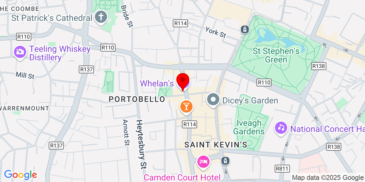 Google Whelan's，Wexford Street，Portobello，Dublin 2，爱尔兰