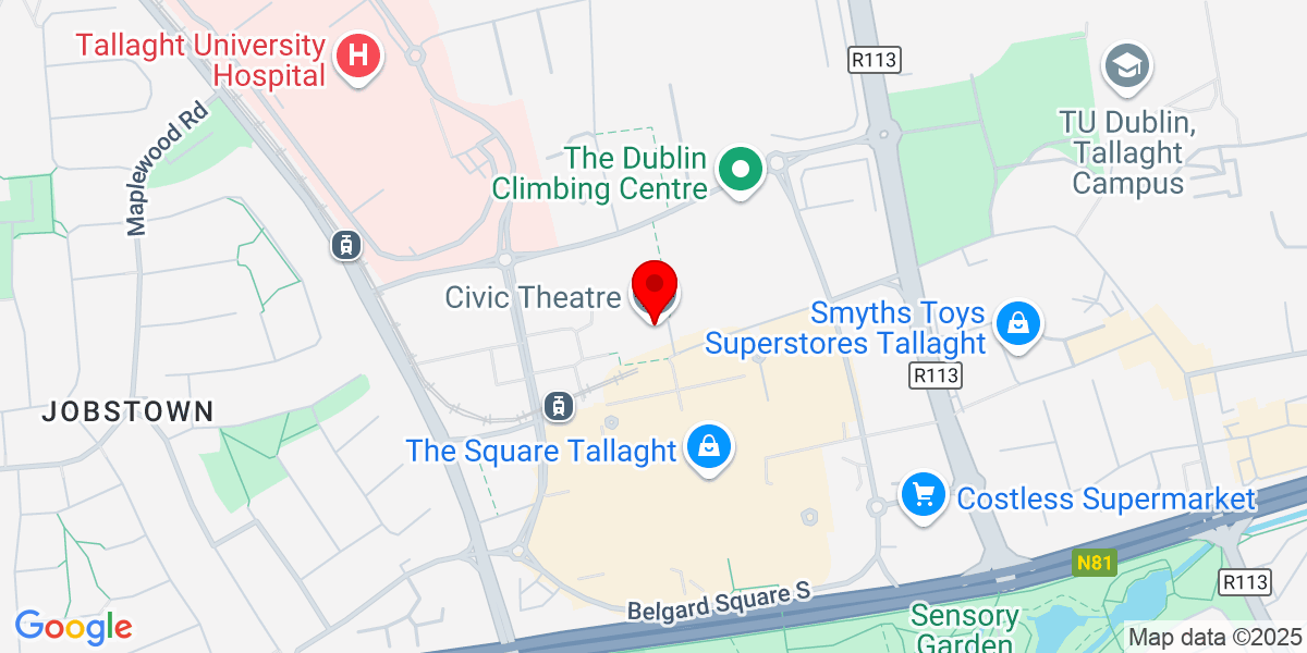 Google Civic Theatre地图，BótharBelgard，Tallaght，都柏林，爱尔兰