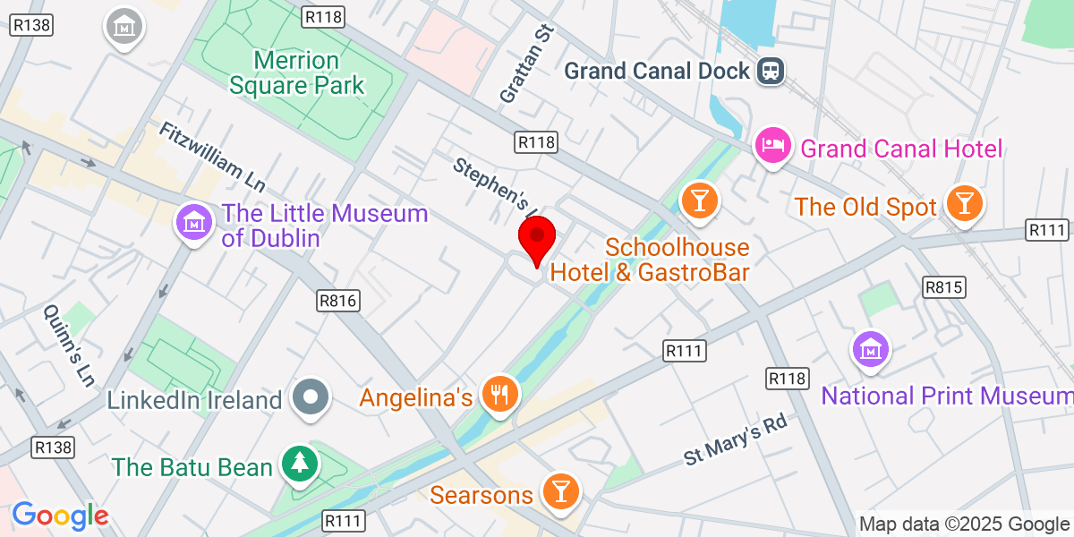 爱尔兰都柏林2号山街山街山街教堂的Google Map of Pepper罐教堂