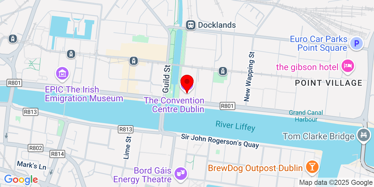 CCD的Google Map，North Wall Quay，North Wall，都柏林1，爱尔兰