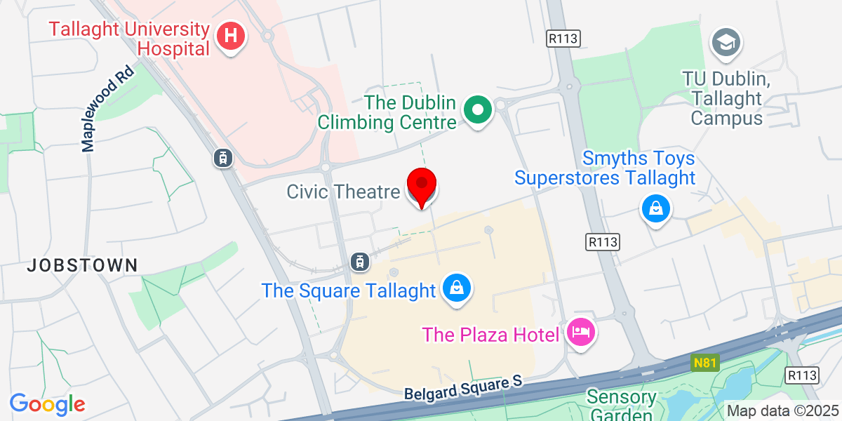 Google Civic Theatre地图，BótharBelgard，Tallaght，都柏林，爱尔兰